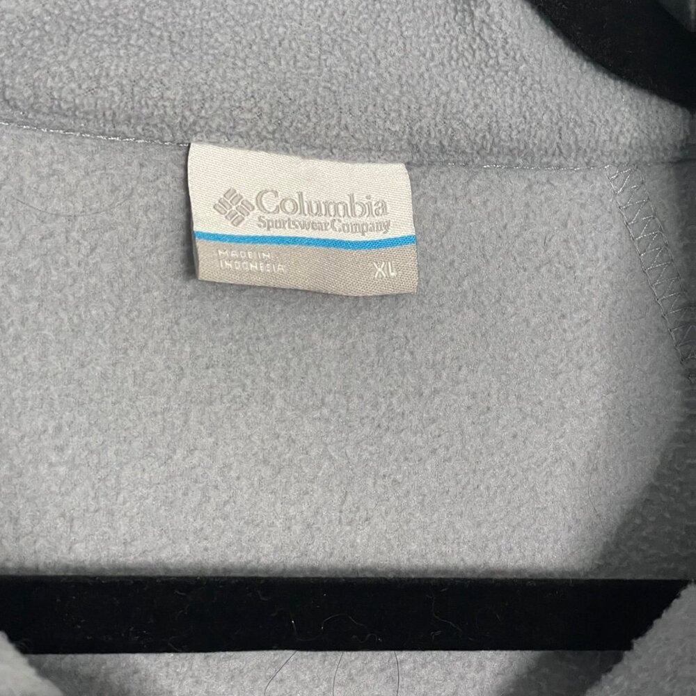Columbia Light Blue Fleece Zip Up Jacket Size XL - Picture 5 of 7